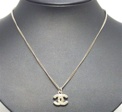 chanel chain necklace silver|chanel necklace catalog.